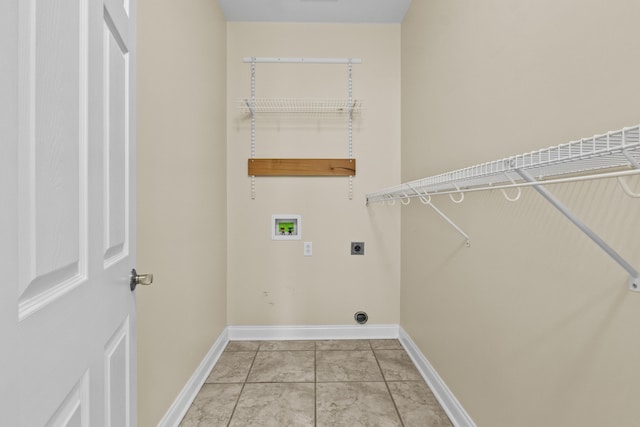 584 Southpoint Dr, Lexington, KY 40515 - washroom with hookup for a washing machine, hookup for an electric dryer, and light tile patterned floors