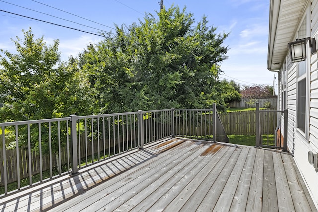 584 Southpoint Dr, Lexington, KY 40515 - wooden deck featuring a fenced backyard