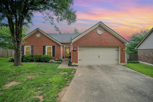 1280 Kennecott Way, Lexington, KY 40514 - view of front of property with concrete driveway, brick siding, and an attached garage
