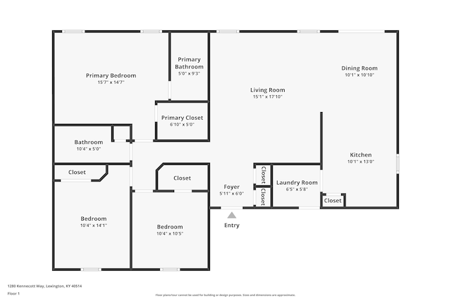 1280 Kennecott Way, Lexington, KY 40514 - view of floor plan / room layout