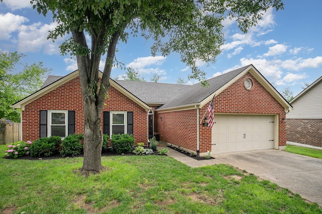 1280 Kennecott Way, Lexington, KY 40514 - view of front of house featuring brick siding, an attached garage, concrete driveway, and a shingled roof
