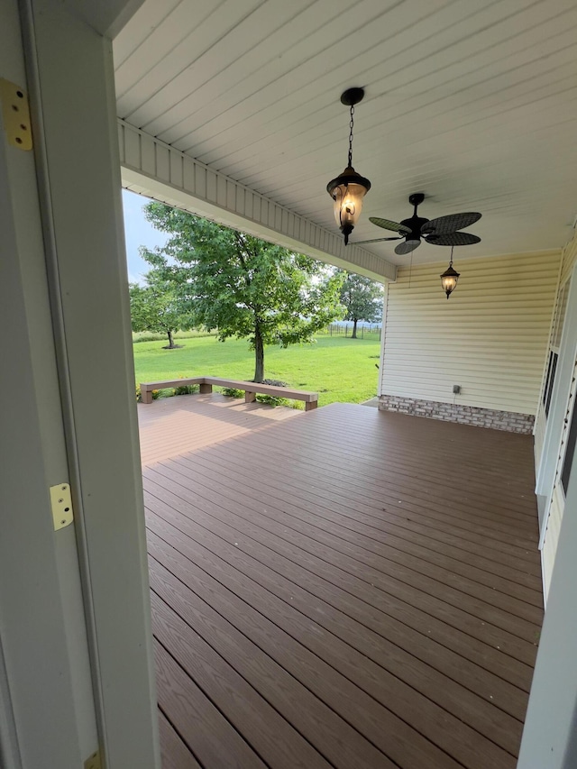 131 Betsy Ross Ln, Danville, KY 40422 - wooden terrace with a lawn