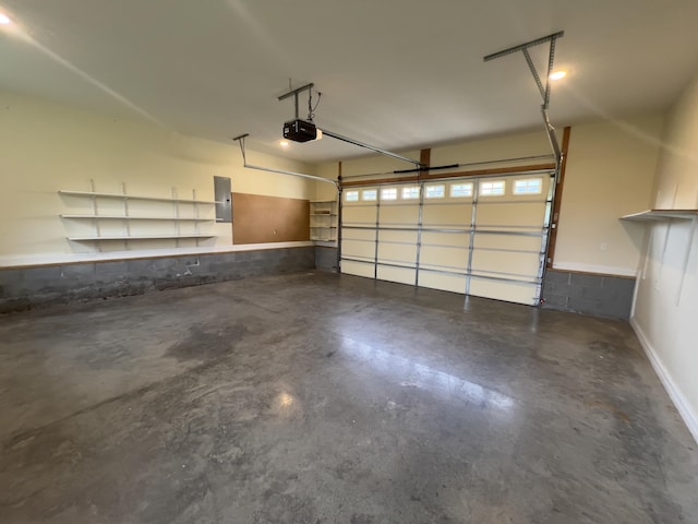 131 Betsy Ross Ln, Danville, KY 40422 - garage featuring a garage door opener and electric panel