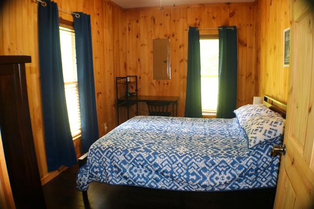 16 Hardwood Hl, Salt Lick, KY 40371 - bedroom featuring electric panel and wooden walls