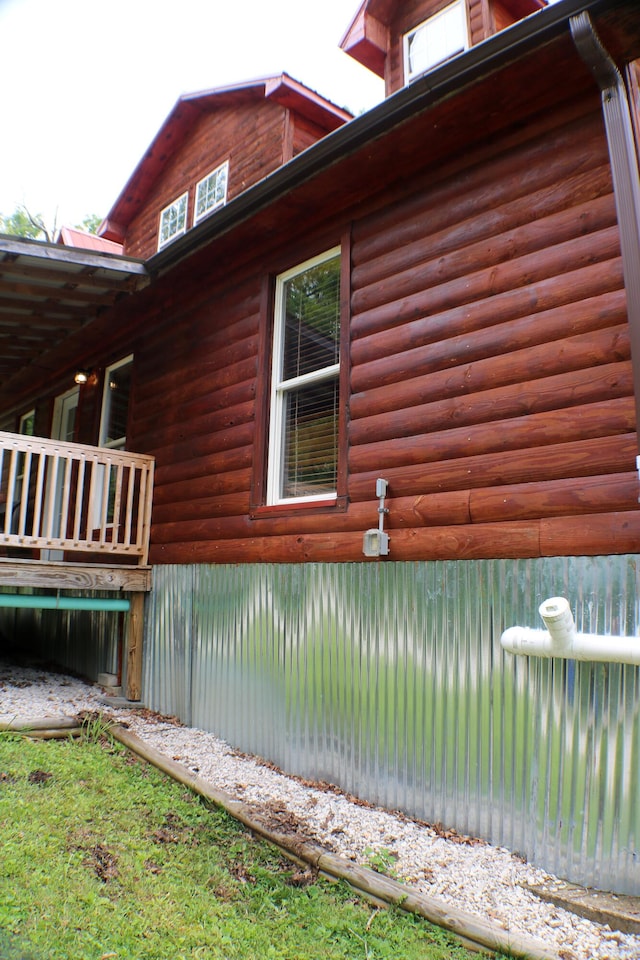 16 Hardwood Hl, Salt Lick, KY 40371 - view of side of property featuring faux log siding