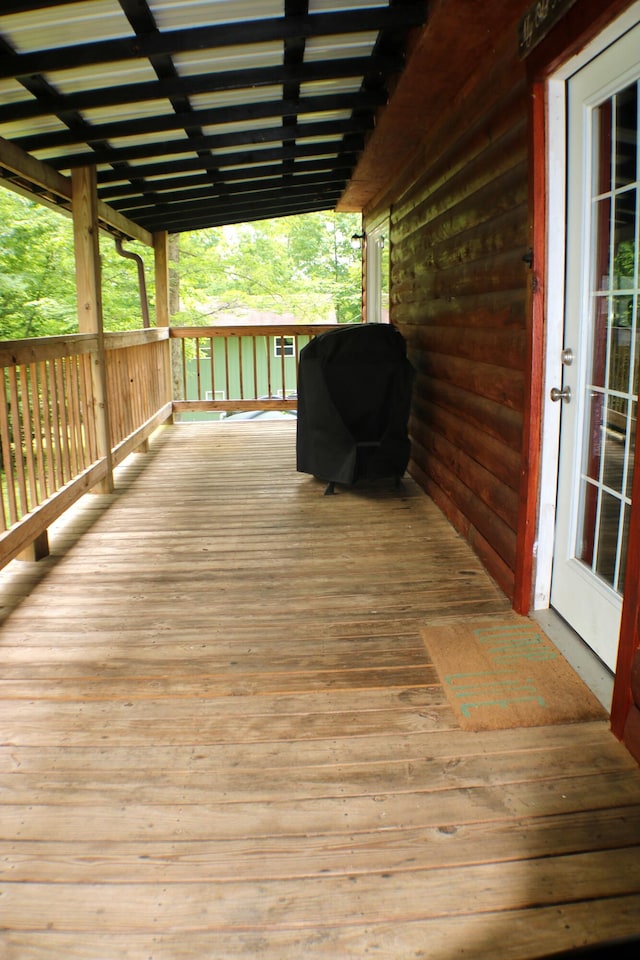 16 Hardwood Hl, Salt Lick, KY 40371 - wooden terrace featuring a grill