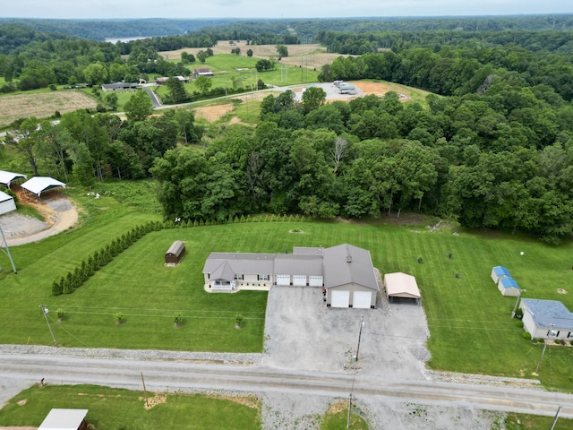 115 Wolf Creek Crossing Rd, Nancy, KY 42544 - overview of rural landscape with a forest