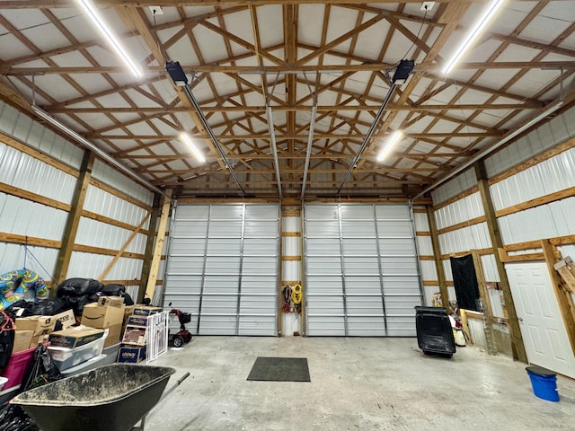 115 Wolf Creek Crossing Rd, Nancy, KY 42544 - garage featuring metal wall