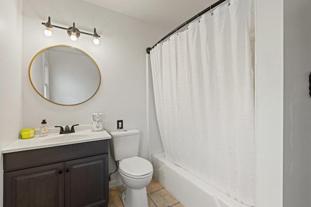 1716 Biloxi Ct, Lexington, KY 40505 - bathroom with vanity, toilet, shower / bath combo, and tile patterned flooring