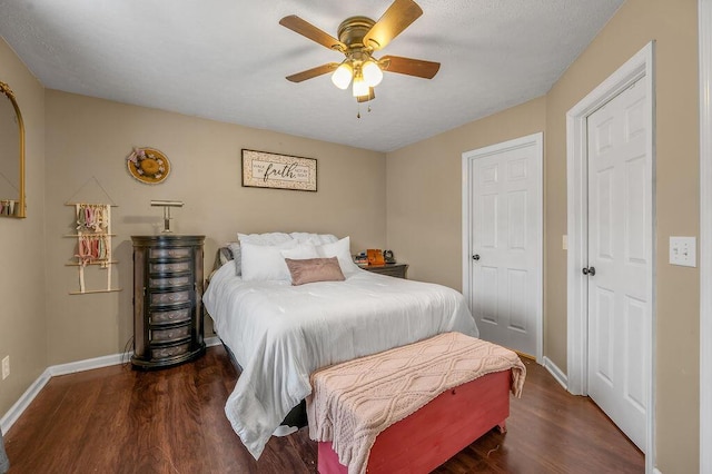 1416 Equine Way, Frankfort, KY 40601 - bedroom with wood finished floors, baseboards, and ceiling fan