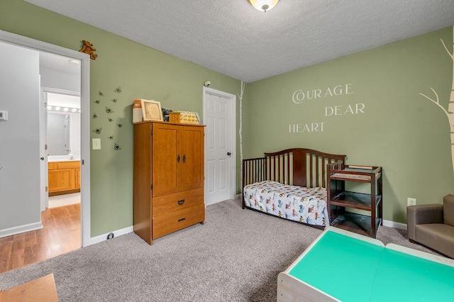 1416 Equine Way, Frankfort, KY 40601 - bedroom with carpet, a textured ceiling, and baseboards