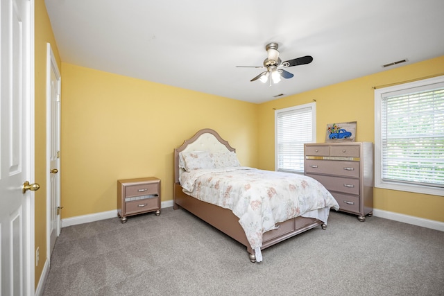 1369 Saddle Club Way, Lexington, KY 40504 - carpeted bedroom featuring baseboards, multiple windows, and ceiling fan