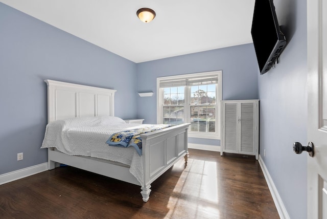 1022 Forest Hill Dr, Lawrenceburg, KY 40342 - bedroom with baseboards and dark wood finished floors