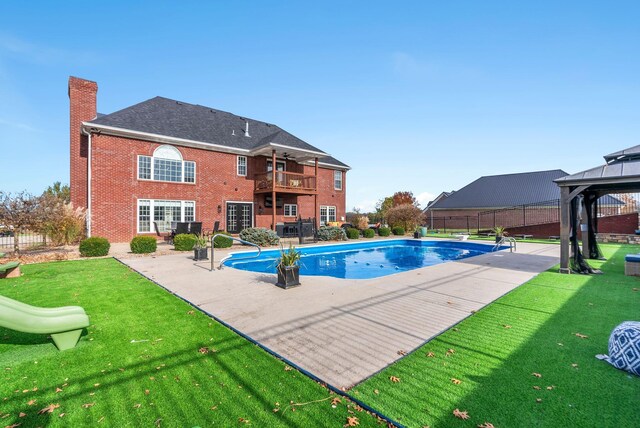 1022 Forest Hill Dr, Lawrenceburg, KY 40342 - view of swimming pool with a gazebo and a patio