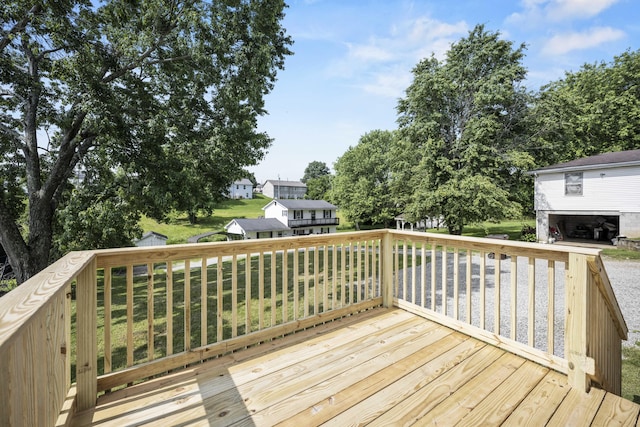 460 Spring St, Mt Sterling, KY 40353 - wooden deck with a yard