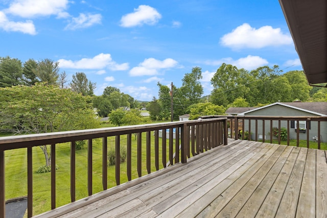 2299 Mcbrayer Rd, Clearfield, KY 40313 - wooden terrace featuring a lawn
