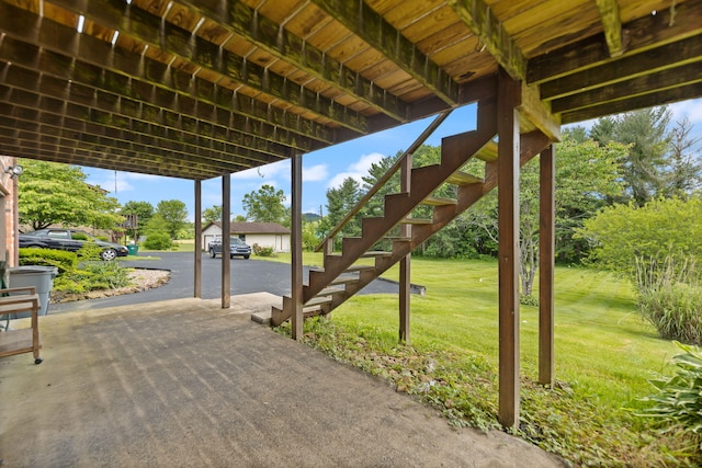 2299 Mcbrayer Rd, Clearfield, KY 40313 - view of patio / terrace featuring stairway