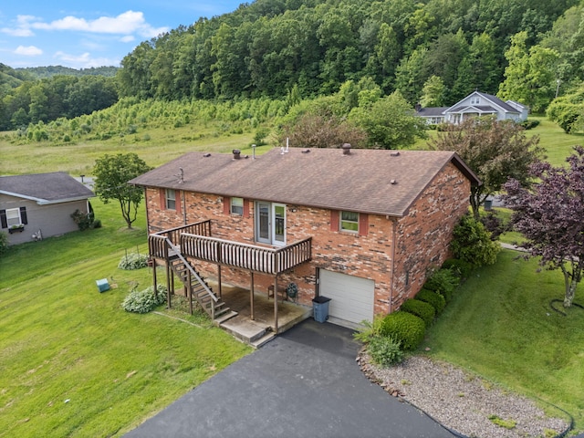 2299 Mcbrayer Rd, Clearfield, KY 40313 - aerial view of property and surrounding area with a forest