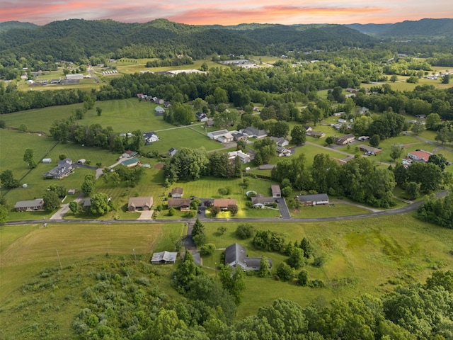 2299 Mcbrayer Rd, Clearfield, KY 40313 - aerial view at dusk of a mountain view and a rural view