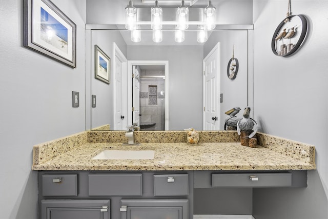 102 Dickinson Ct, Georgetown, KY 40324 - full bath with a tile shower and vanity