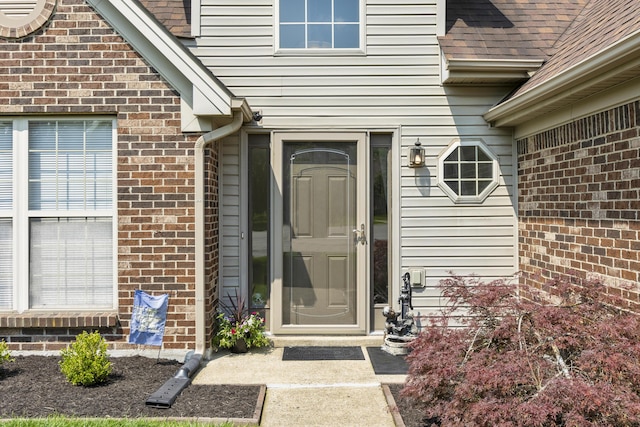 102 Dickinson Ct, Georgetown, KY 40324 - property entrance featuring brick siding and roof with shingles