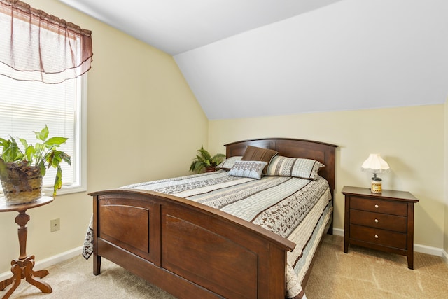 102 Dickinson Ct, Georgetown, KY 40324 - bedroom with light colored carpet and lofted ceiling