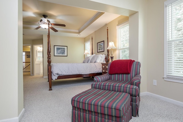 768 Emmett Creek Ln, Lexington, KY 40515 - bedroom featuring carpet flooring, a ceiling fan, and crown molding