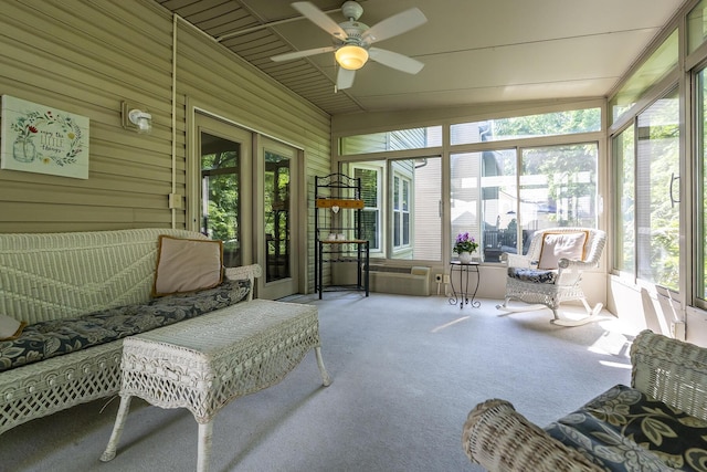 768 Emmett Creek Ln, Lexington, KY 40515 - sunroom featuring ceiling fan and healthy amount of natural light