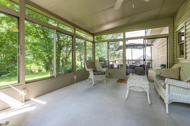 768 Emmett Creek Ln, Lexington, KY 40515 - sunroom featuring healthy amount of natural light, an outdoor hangout area, and a ceiling fan