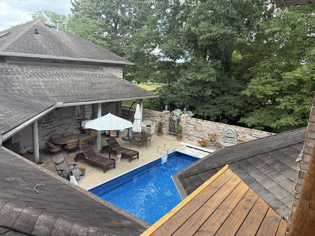 260 Beech Fork Blvd, Clay City, KY 40312 - view of pool with outdoor dining area, a deck, and a gate