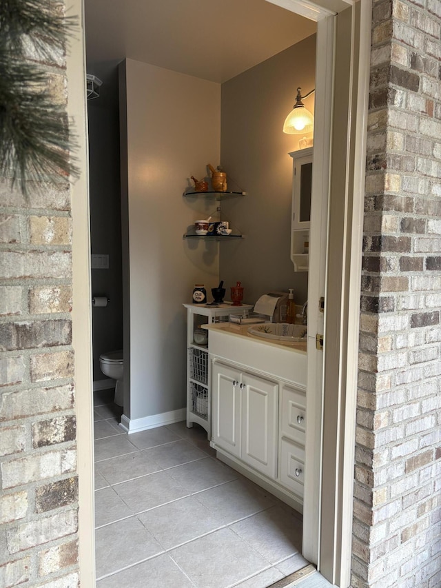 260 Beech Fork Blvd, Clay City, KY 40312 - bathroom with tile patterned flooring and vanity
