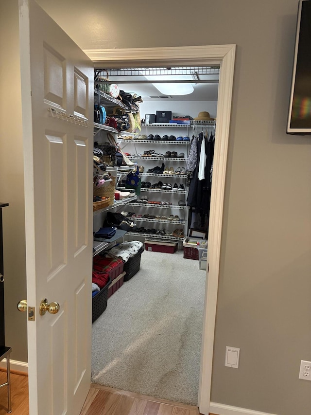 260 Beech Fork Blvd, Clay City, KY 40312 - spacious closet with wood finished floors