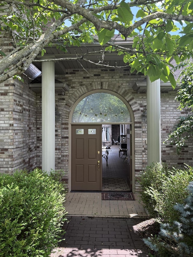 260 Beech Fork Blvd, Clay City, KY 40312 - doorway to property featuring brick siding