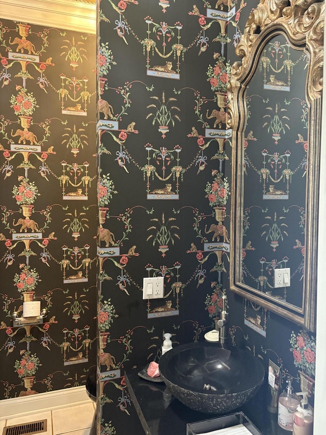 260 Beech Fork Blvd, Clay City, KY 40312 - bathroom with a sink and tile patterned flooring