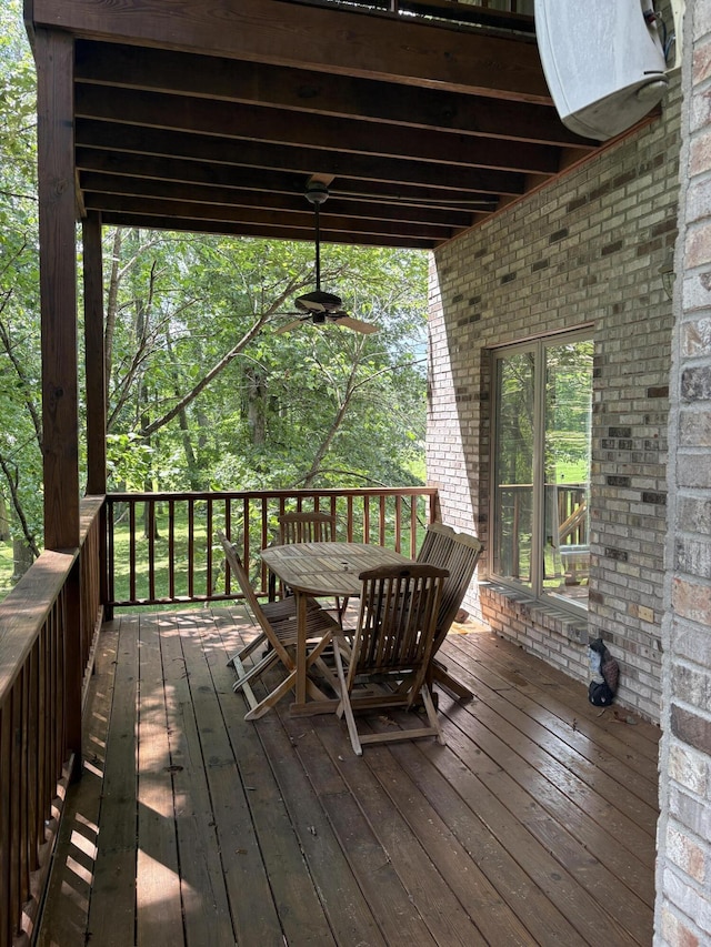 260 Beech Fork Blvd, Clay City, KY 40312 - wooden deck with outdoor dining area