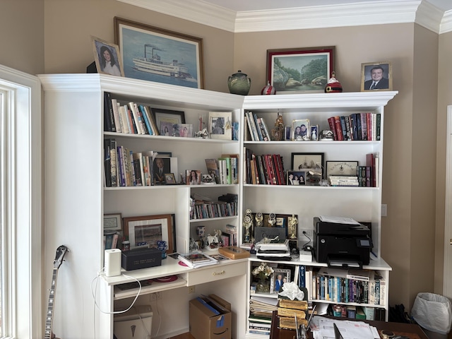 260 Beech Fork Blvd, Clay City, KY 40312 - home office featuring ornamental molding