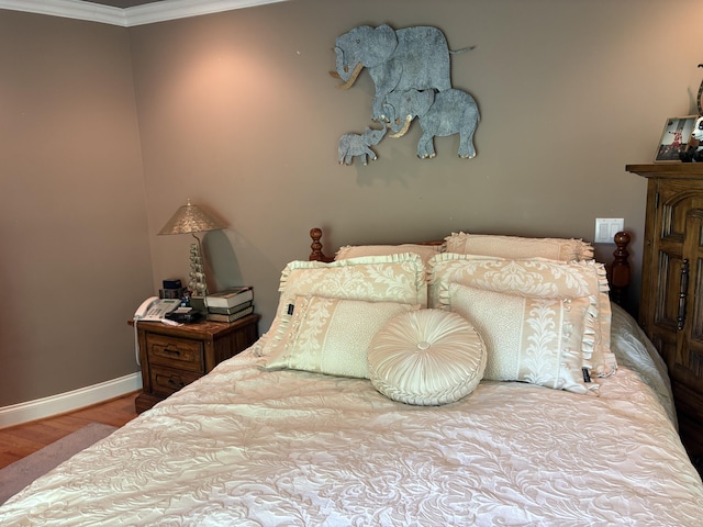 260 Beech Fork Blvd, Clay City, KY 40312 - bedroom with wood finished floors and crown molding