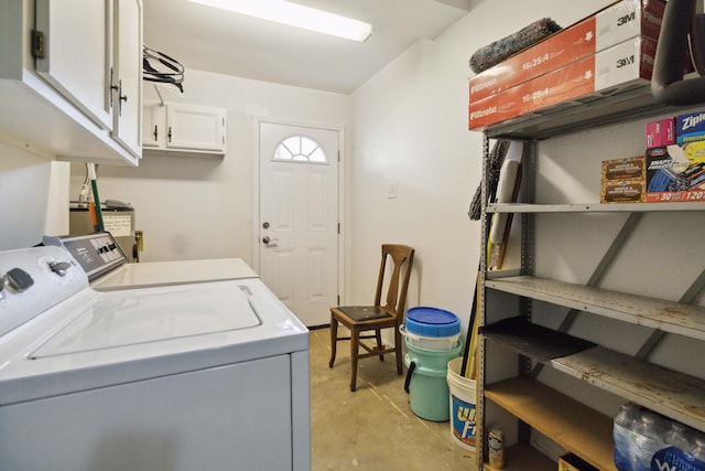 3852 Heimbaugh Ln, Lexington, KY 40514 - washroom with cabinet space and independent washer and dryer