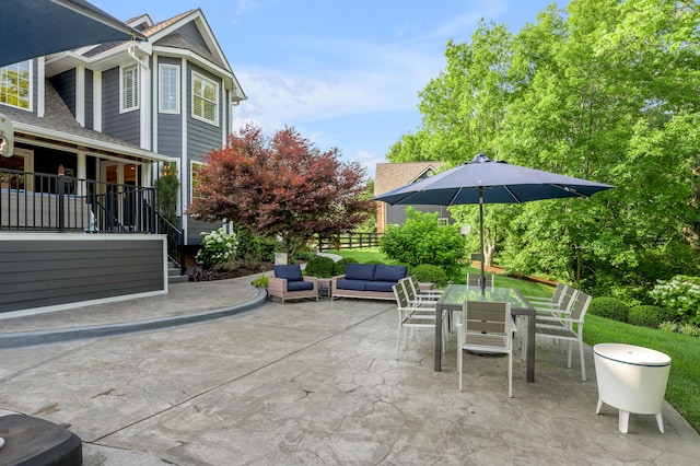 315 Whispering Brook Dr, Nicholasville, KY 40356 - view of patio / terrace with outdoor dining space and an outdoor living space
