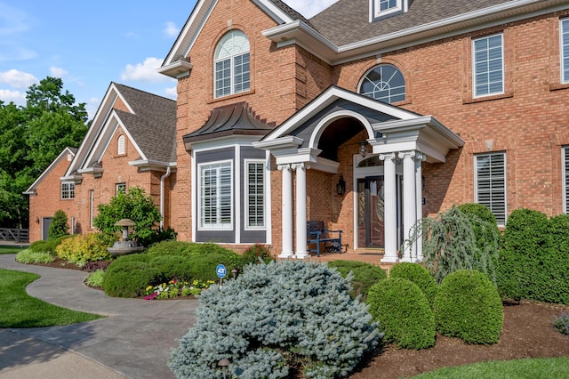 315 Whispering Brook Dr, Nicholasville, KY 40356 - view of front of house with brick siding and a shingled roof