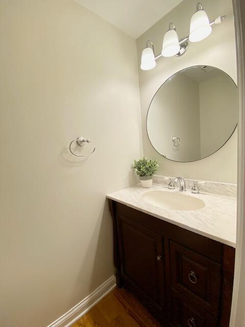 2929 Waco Rd, Lexington, KY 40503 - bathroom with vanity and wood finished floors