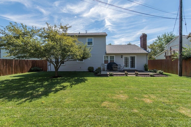 2929 Waco Rd, Lexington, KY 40503 - rear view of house with a patio area and a fenced backyard