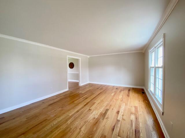 2929 Waco Rd, Lexington, KY 40503 - spare room with ornamental molding and light wood-style floors