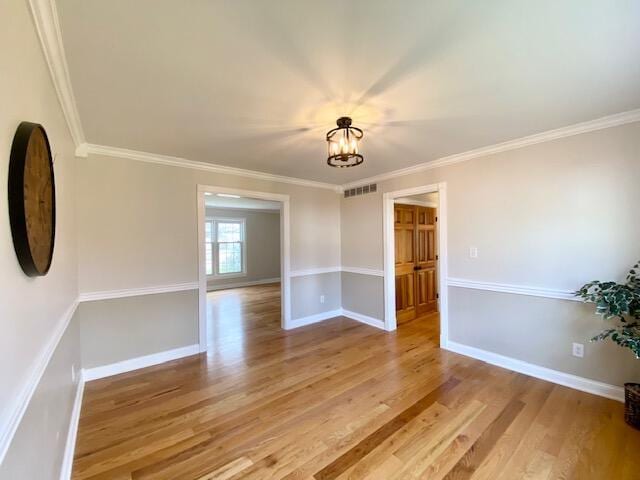 2929 Waco Rd, Lexington, KY 40503 - empty room with light wood-type flooring and crown molding