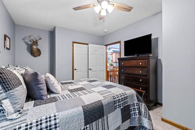 200 Maxwell Ln, Somerset, KY 42503 - bedroom with carpet flooring and a ceiling fan