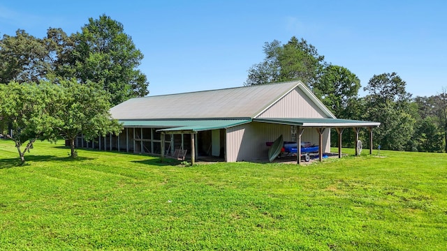 200 Maxwell Ln, Somerset, KY 42503 - view of side of property featuring a lawn, a pole building, and an outdoor structure