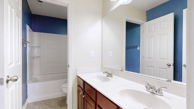 705 Dawson Springs Way, Lexington, KY 40511 - bathroom featuring double vanity, tile patterned floors, and bathtub / shower combination