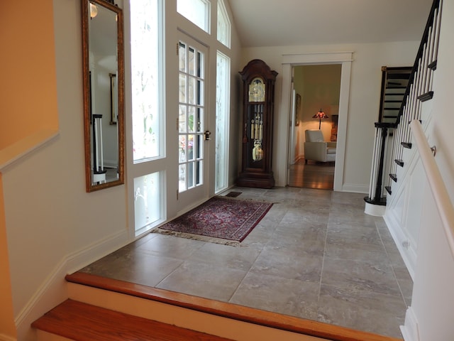13 Scotland Dr, Frankfort, KY 40601 - foyer entrance featuring stairway and lofted ceiling