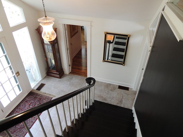 13 Scotland Dr, Frankfort, KY 40601 - staircase featuring baseboards