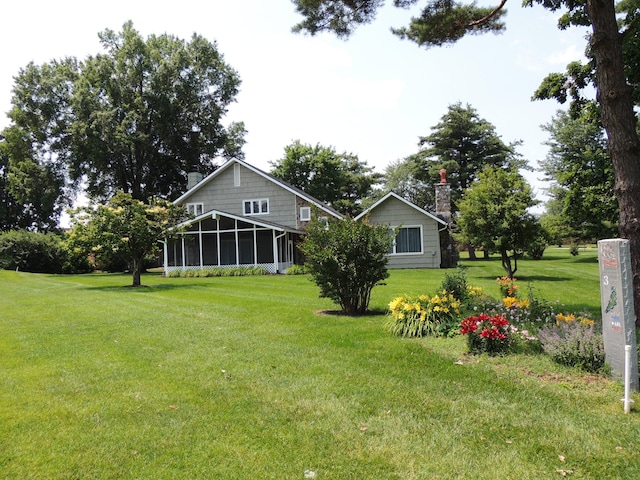 13 Scotland Dr, Frankfort, KY 40601 - view of green lawn with a sunroom
